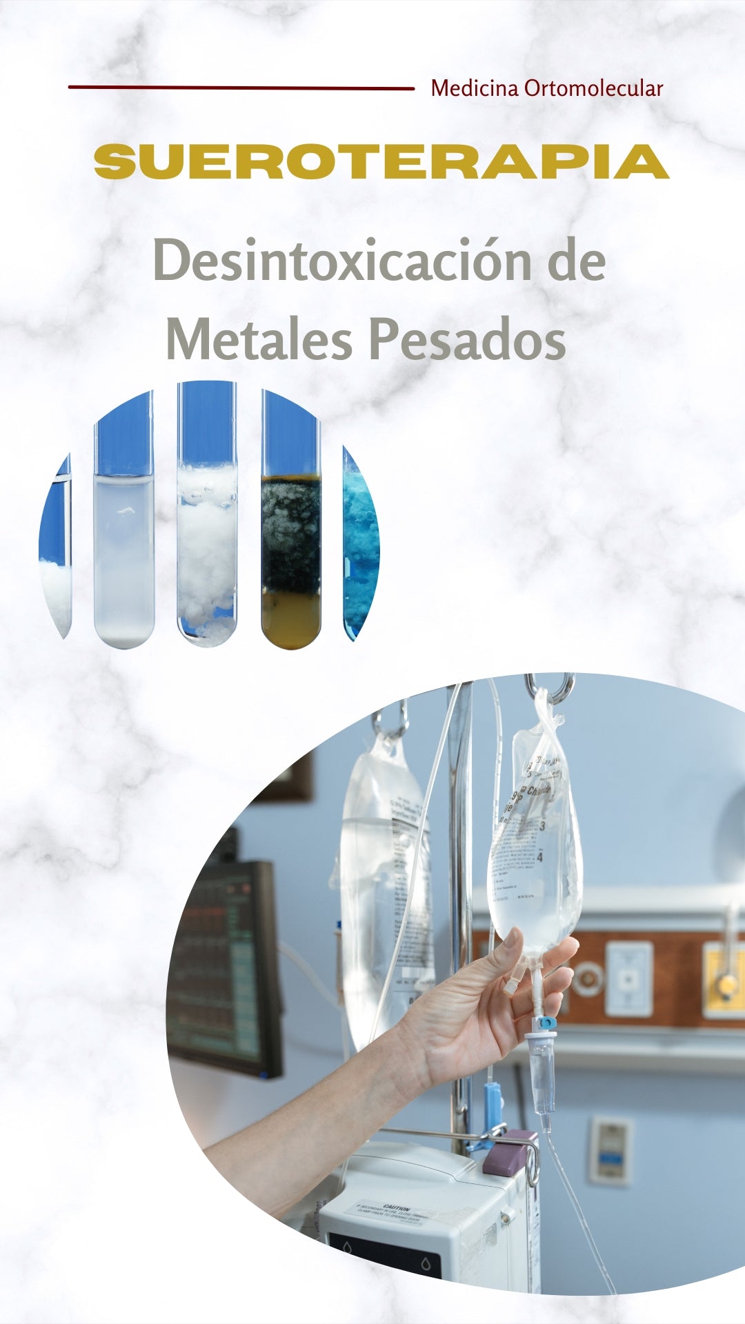Fleboterapia desintoxicación de Metales Pesados
